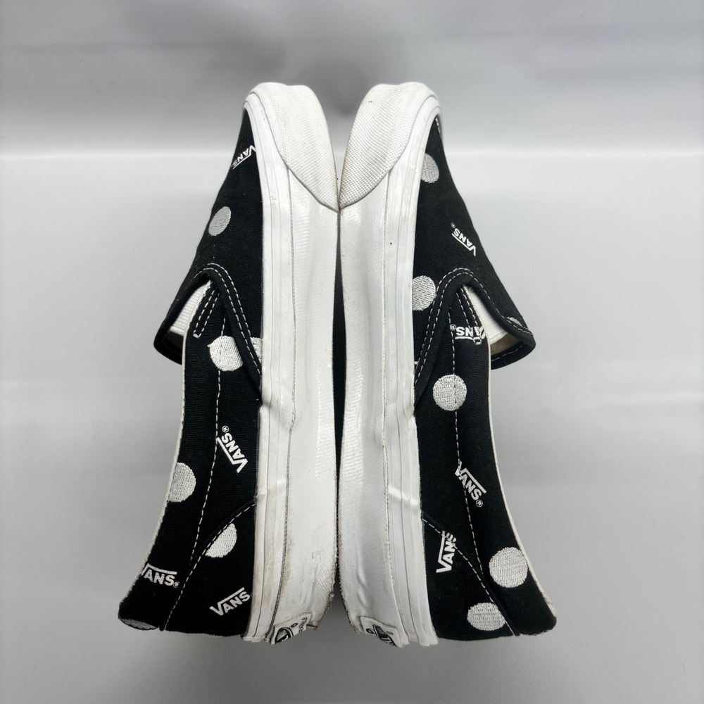 Vans Slip-On Women Size 7 Black Polka Dot Vault Originals Sneakers - Picture 6 of 9